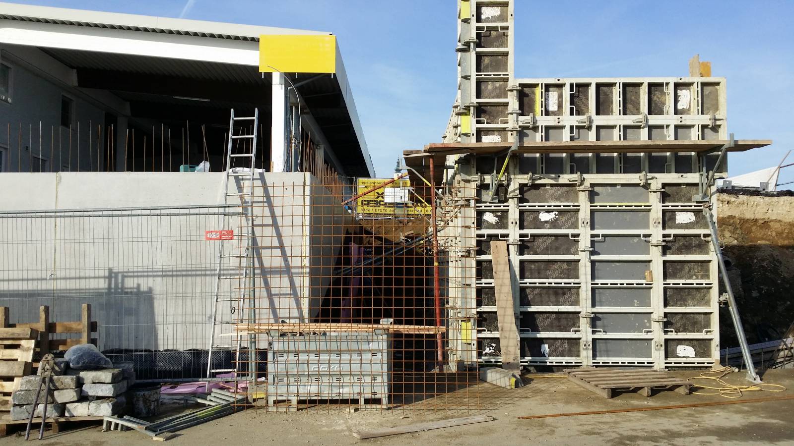 31.1.2014 – Baustelle neue Werkstätte und Heizhaus